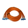 LC-E2000 6 Fibers OM1 62.5/125 Multimode Fiber Patch Cable