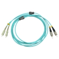 FC/UPC to SC/UPC Duplex 10G OM3 50/125 Multimode Armored Patch Cable