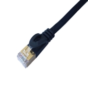 Category 7 Cat7 Network Patch Cable Flat 3m Black