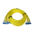 LC/UPC to E2000/UPC 4 Fibers SM 9/125 Single mode Fiber Patch Cable