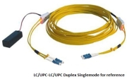 LC-LC Duplex Single-mode (9/125) Tracer fiber patch cord