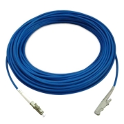 LC/UPC to E2000/UPC Simplex Singlemode 9/125 Armored Patch Cable