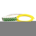 6 Packs SC/APC Pre-terminated Adapter Panel with 6 Fibers 9/125μm SM Pigtail 3m
