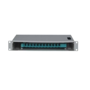 12 Fibers LC 1U Rack Mount Optic Distribution Frame with pigtails and adapters FITB-ODF-B-12