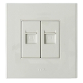 TCL Legrand 2xRJ45 Socket Outlet Wall Face Plate 86 Type A8 Series