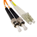 ST/UPC-LC/UPC Duplex Multimode 100/140um 3.0mm Fiber Patch Cable