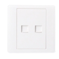 2xRJ45 Socket Outlet Wall Panel Face Plate 86 Type