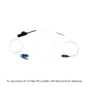 2x2 Fiber PLC Splitter with Fan-out Kits