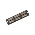 24 fibers Quad MM LC 6 pack plastic Adapter Panel