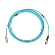 FC/UPC to E2000/UPC Simplex 10G OM3 50/125 Multimode Armored Patch Cable