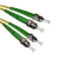ST/APC to ST/APC Singlemode 9/125 Duplex Fiber Patch Cable