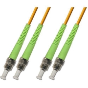ST/APC to ST/APC Plenum(OFNP) Duplex 9/125 Single-mode Fiber Patch Cable