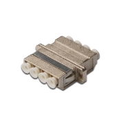 LC/UPC to LC/UPC Multimode Duplex Quad Copper Fiber Adapter