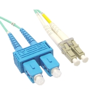 LC-SC Duplex 10G OM3 50/125 Multimode Fiber Patch Cable