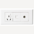 1x3Port+1xRJ45+1TV Outlet Socket Wall Panel Face Plate 118 Type