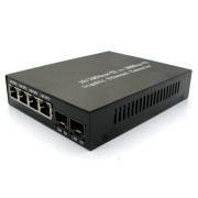 10/100M 2SFP+4RJ45 Ports Ethernet Fiber Media Converter