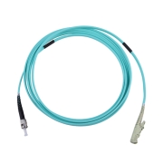 ST/UPC to E2000/UPC Simplex 10G OM3 50/125 Multimode Armored Patch Cable